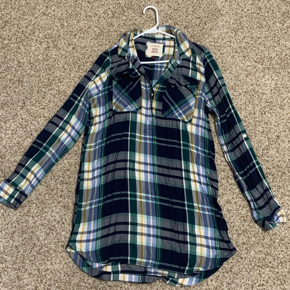Flannel Shirt dress